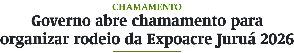 Governo abre chamamento para organizar rodeio da Expoacre Juruá 2026